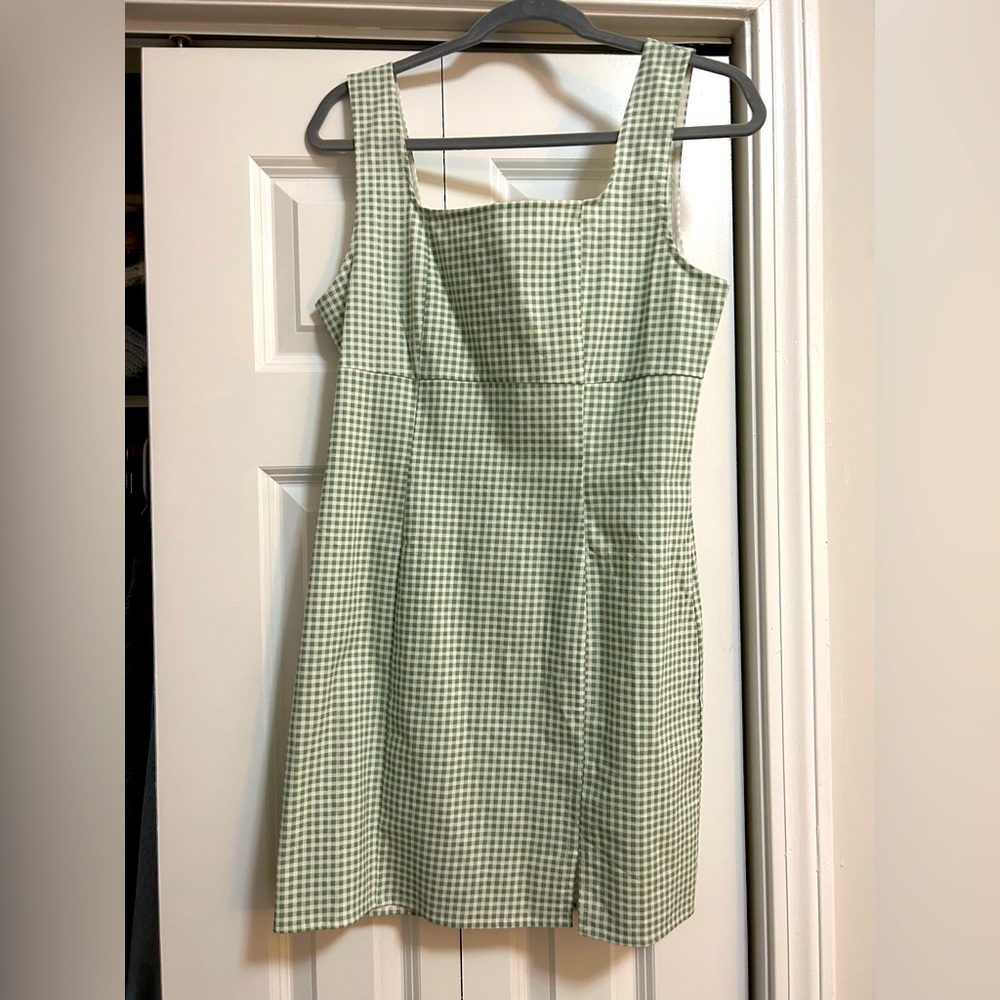 Cute Checkered Mini Dress